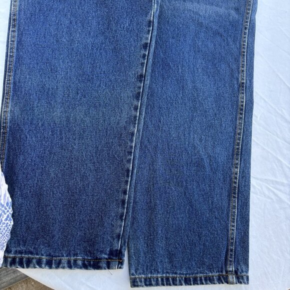 Basic Editions Straight Denim Jeans Men's 38Wx30L Blue Cotton 5 Pockets - Picture 14 of 16